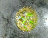 A picture of step 2 of Bhindi fry.