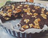 Foto langkah ke 3 dari resep Keto brownies with cream cheese and walnut.
