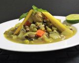 A picture of step 8 of Lemony Vegetable, Soya & Lobia Stew.