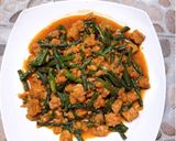 Foto langkah ke 3 dari resep Tumis Kacang Panjang Tempe Pedas Manis.