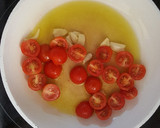Foto del paso 4 de la receta: Tagliatella de espinacas con cherry y gulas