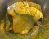 A picture of step 1 of Makhmali pomfret.