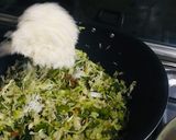 A picture of step 5 of Fried rice and shashlik.