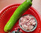 Hình bước làm 1 của món Bầu hấp tôm thịt
