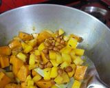 A picture of step 3 of Chole Potato Pumpkin sabji.