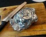A picture of step 4 of Worlds Best Beef buger in a Bun - This is a mix of 5 Guys / BK / and BM - try it - Healty option!.
