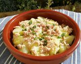 A picture of step 7 of Potatoes with Aioli and Tuna.