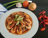 Foto langkah ke 5 dari resep Udang Tumis Terasi.