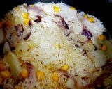 A picture of step 2 of Sweet corn Pulao.