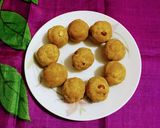 A picture of step 8 of Sattu Ladoo / Roasted Gram Flour Ladoo.