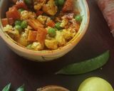 A picture of step 3 of Mix veg pickle.