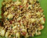 A picture of step 3 of Leftover chana chaat😋.