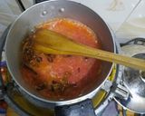 A picture of step 2 of Peanut stew and matoke.