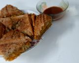 A picture of step 5 of Masala toast.