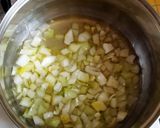 Zöldbabos szójakocka pörkölt recept fázis 2 fotója