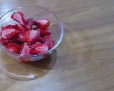 A picture of step 1 of Strawberry ice cream recipe | Ready only 3 ingredients.