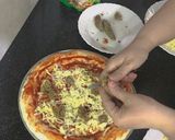 A picture of step 11 of Yummy kabab pizza recipe 😋 Without Oven.