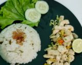 Foto langkah ke 5 dari resep 266. Nasi Daun Jeruk with Ayam Sambal Matah.