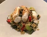 A picture of step 8 of Mozzarella & veggie egg fried rice.