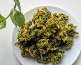 A picture of step 4 of Kale fritters (kale pakodas).