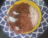 A picture of step 1 of Ragi Chocolate Cake.