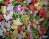 A picture of step 3 of Triclour vermicilli.