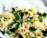 A picture of step 14 of Easy and Delicious Oyako Donburi (Chicken and Egg Rice Bowl) for Ages 1 and Up.