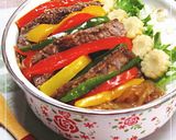 A picture of step 12 of Bento Side Dish: Salted Kinpira with Three-Color Bell Peppers.