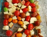 A picture of step 2 of Oven roasted chicken with veggies.