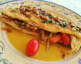 Foto del paso 11 de la receta: Lubina rellena de verduras sobre crema de espárragos