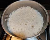 A picture of step 1 of Pakhala Bhata.