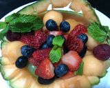 A picture of step 2 of Lime mojito Fruit Salad.