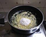 A picture of step 4 of Corn spinach pasta.
