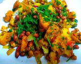 A picture of step 5 of Sprouts and bread poha.