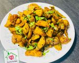 आलू की भुजिया (aloo ki bhujia recipe in Hindi) रेसिपी चरण 6 फोटो
