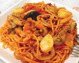 Hình bước làm 4 của món Spaghetti Kiểu Hàn