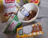 A picture of step 1 of Fruit Trifle/ Dodh Dulari.