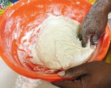A picture of step 2 of Cinnamon chapati.