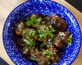 A picture of step 3 of Leftover rice manchurian.