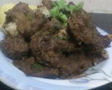 A picture of step 6 of Chanp Boti Masala.