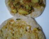 A picture of step 7 of Aaloo gajar stuff paratha with mix veg. tari.