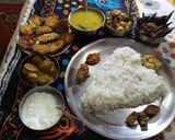 A picture of step 12 of Bihari Thali.