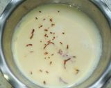 A picture of step 1 of Instant Kesar Peda.