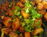 A picture of step 4 of Sweet Potato Chaat.