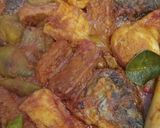Foto langkah ke 8 dari resep Bumbu Merah Terong Ikan Tahu Tempe Sisa.
