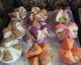 Foto langkah ke 5 dari resep Bolu kukus mekar santan 1 telur anti gagal.