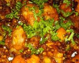 A picture of step 3 of Chicken tikka pizza.