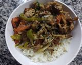 Foto del paso 5 de la receta: Salteado de cerdo y vegetales. Una receta de 20 minutos