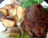 A picture of step 4 of My Marinaded Rump Steak with Onions & Cheesy Potatoes 😘.
