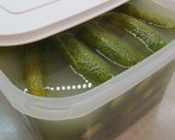 Kovászos uborka recept fázis 10 fotója